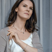 Load image into Gallery viewer, Pink Opal Silver Delicate Silver Necklace for Women "Self Love"