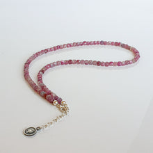 Load image into Gallery viewer, Purple Tourmaline Silver Necklace for Women's - Elegant Jewelry 2023