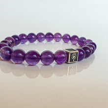Load image into Gallery viewer, Amethyst A+ Silver Bracelet for Women "Magic of The Universe"