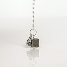 Load image into Gallery viewer, Pyrite Pendant with Chain for Women Silver 925 "Positive vibe"