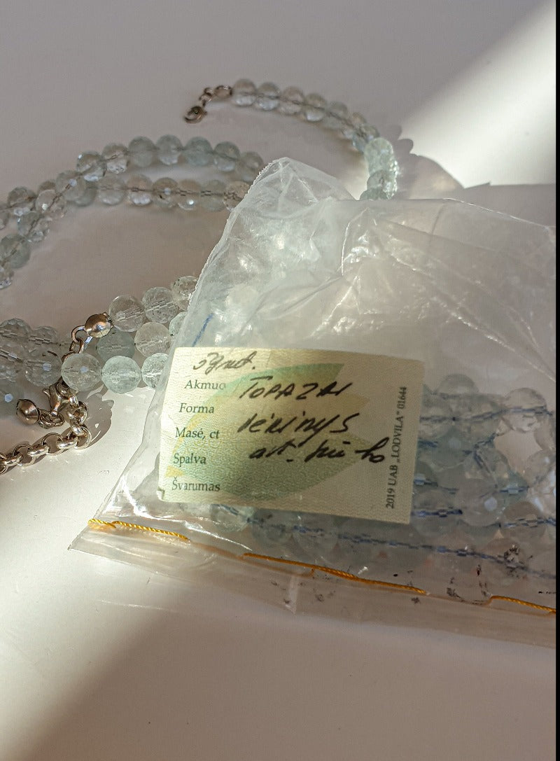 Topaz Silver 925 Necklace for Women "Wind of Change"