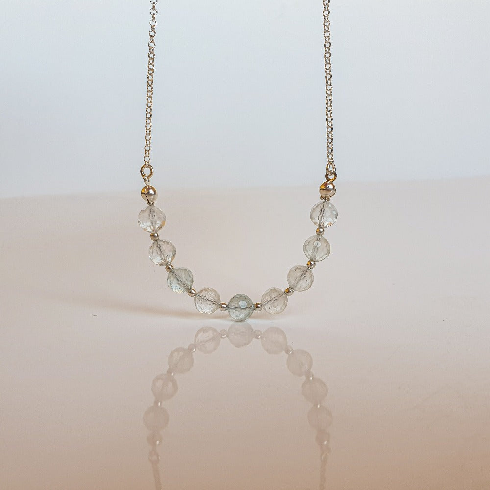 Topaz Silver 925 Necklace for Women "Wind of Change"