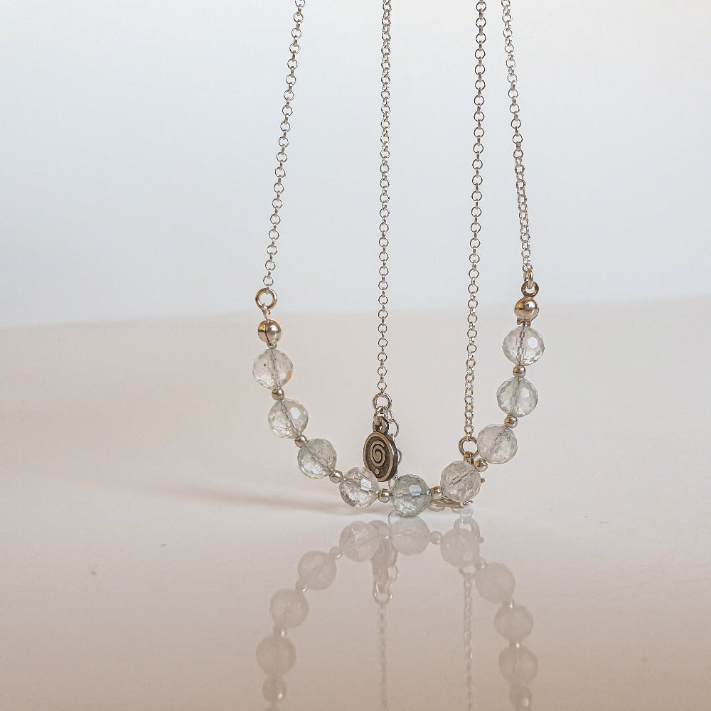 Topaz Silver 925 Necklace for Women "Wind of Change"
