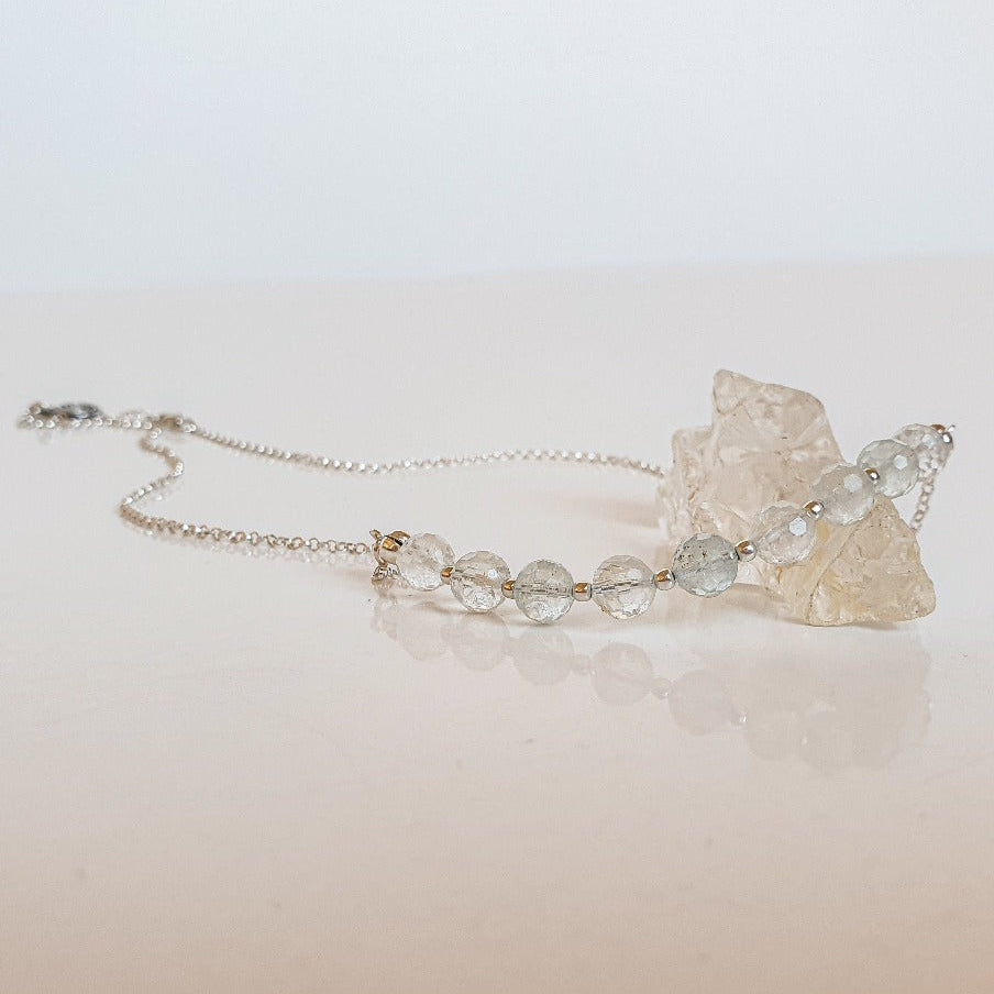 Topaz Silver 925 Necklace for Women "Wind of Change"