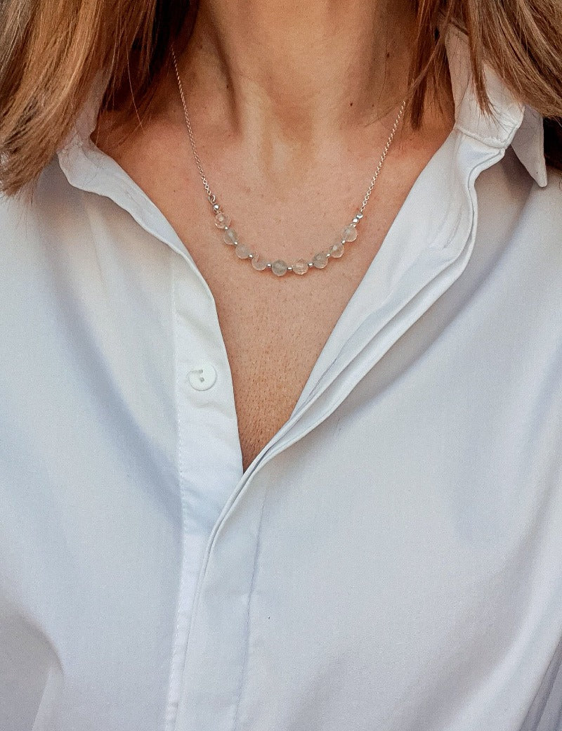Topaz Silver 925 Necklace for Women "Wind of Change"