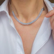 Aquamarine A+ Silver Necklace for Women "Stone of Faith"