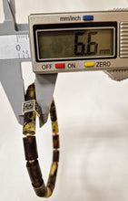 Load image into Gallery viewer, Black Amber Silver 925 Bracelet - Vytis - "Sun Stories"