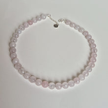 Load image into Gallery viewer, Rožinio kvarco sidabro 925 vėrinys "Švelnumas"