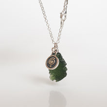 Load image into Gallery viewer, Legendary 15 mln years Moldavite Silver 925 Pendant with chain "Stone of greatness"