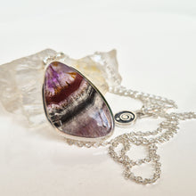 Load image into Gallery viewer, Super 7 Solid Silver 925 Necklace "Melody Stone"