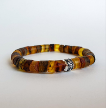 Load image into Gallery viewer, Baltijos gintaro sidabro 925 apyrankė moterims "Saulės istorijos"