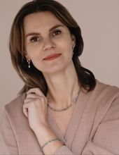 Load image into Gallery viewer, Set of Labradorite A+ Cube Beads Silver Necklace and Bracelet "The Guardian" - Petit Secret