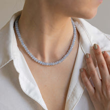 Load image into Gallery viewer, Aquamarine A+ Silver Necklace for Women "Stone of Faith"