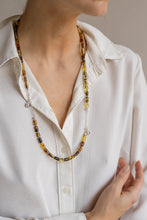 Load image into Gallery viewer, Baltijos gintaro sidabro 925 apyrankės ir vėrinio rinkinys medaus spalvos "Saulės istorijos"