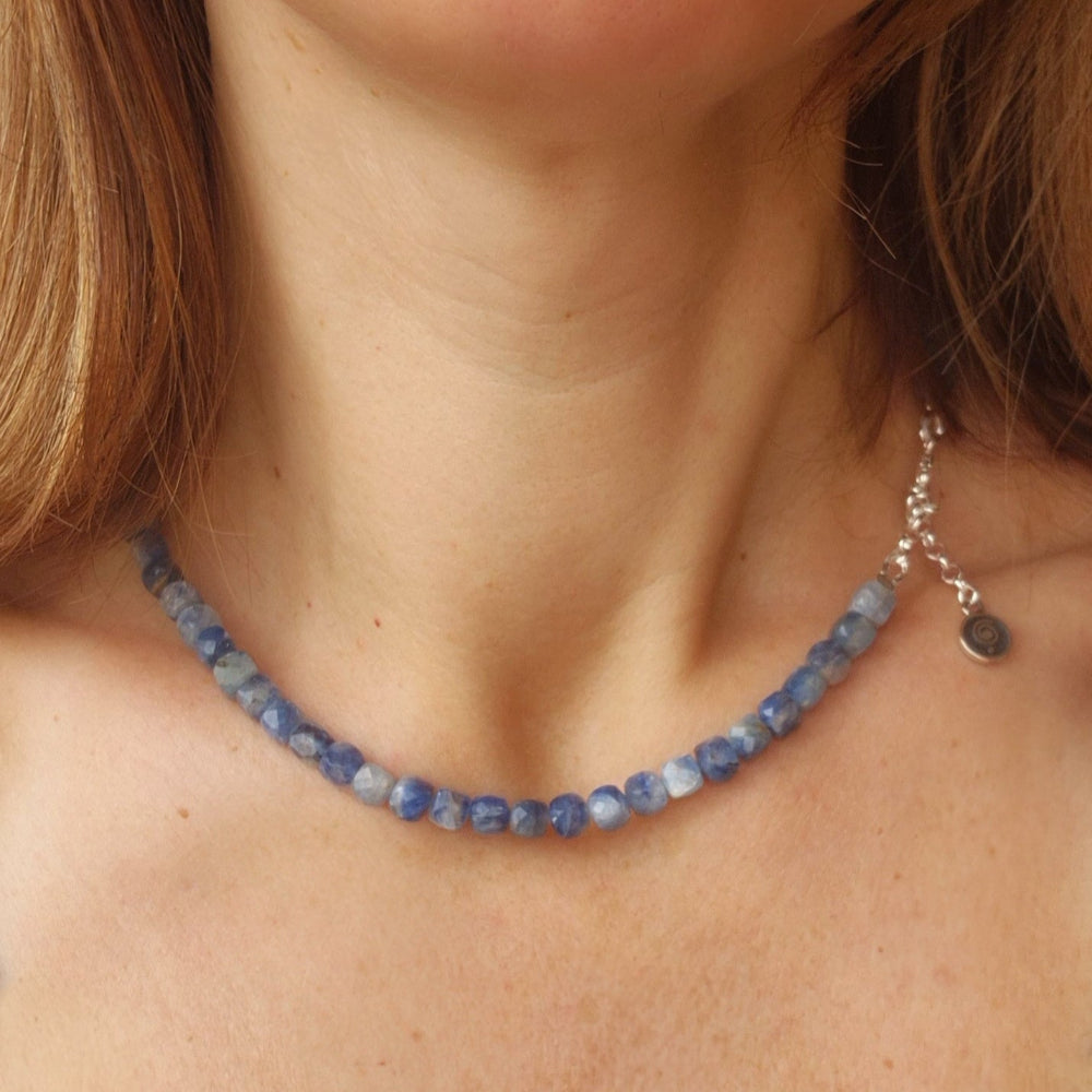 Kyanite A+ from Brasil Silver 925 Necklace "Elevation"