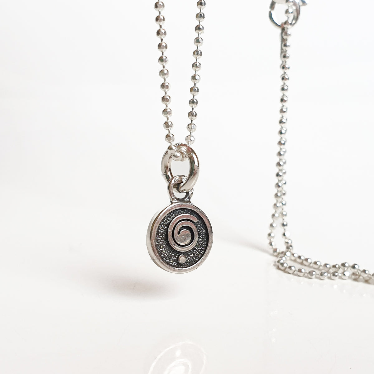 Medallion with chain "Happiness", silver 925