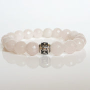 Pink Quartz Silver 925 Bracelet for Women "Tenderness"