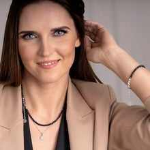 Load image into Gallery viewer, Špinelio sidabro 925 vėrinio ir apyrankės rinkinys "Augimas" - Petit Secret