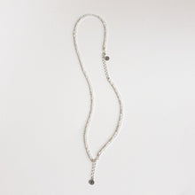 Load image into Gallery viewer, Set of Moonstone Silver Necklace and Bracelet "Intuition" - Petit Secret
