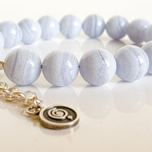 Load image into Gallery viewer, Chalcedony Silver Bracelet for Women "The Calm"