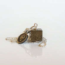 Load image into Gallery viewer, Pyrite Pendant with Chain for Women Silver 925 "Positive vibe"