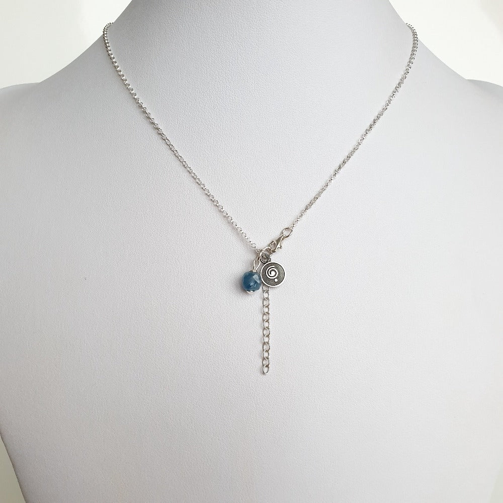 Delicate Kyanite A+ from Brasil Silver Pendant "Elevation"
