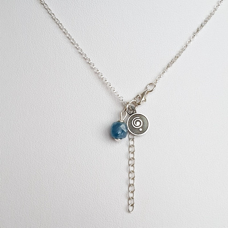 Delicate Kyanite A+ from Brasil Silver Pendant "Elevation"
