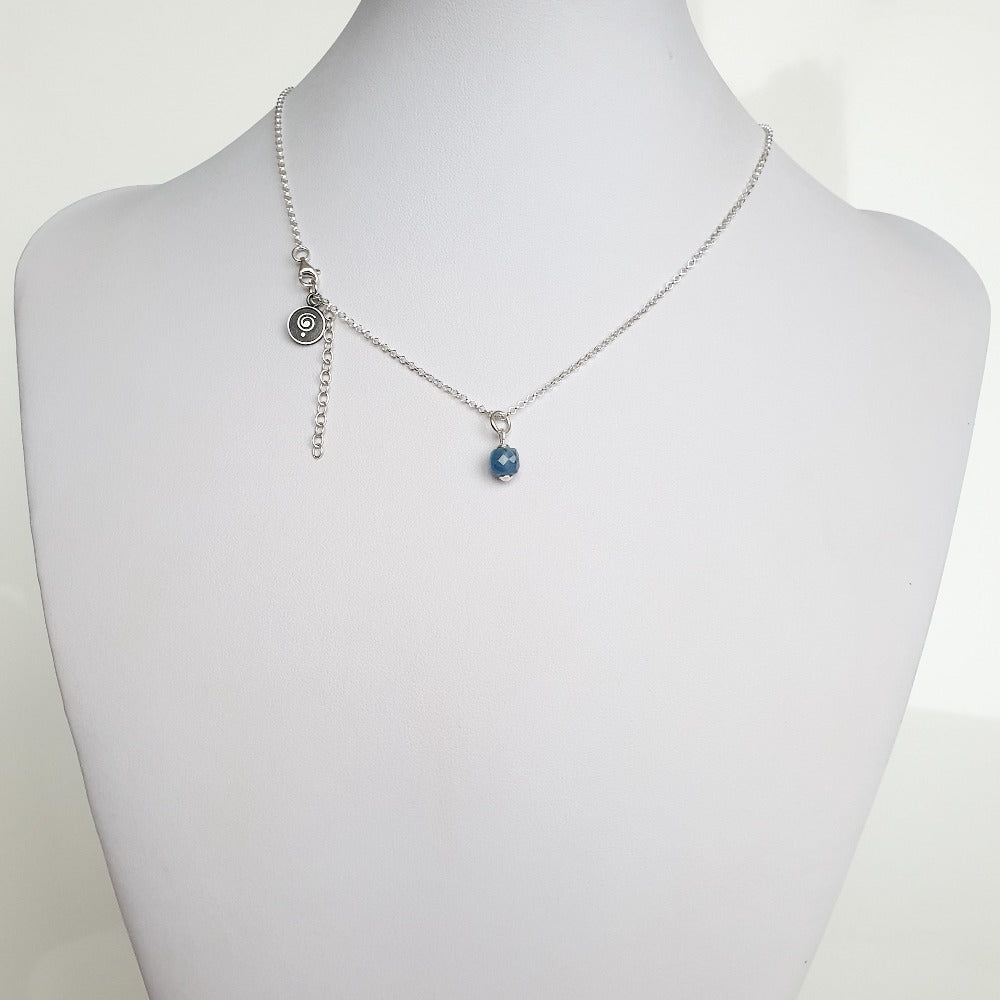 Delicate Kyanite A+ from Brasil Silver Pendant "Elevation"