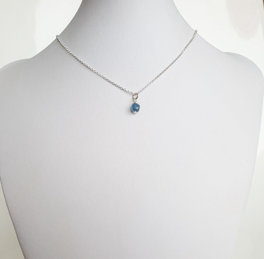 Delicate Kyanite A+ from Brasil Silver Pendant "Elevation"