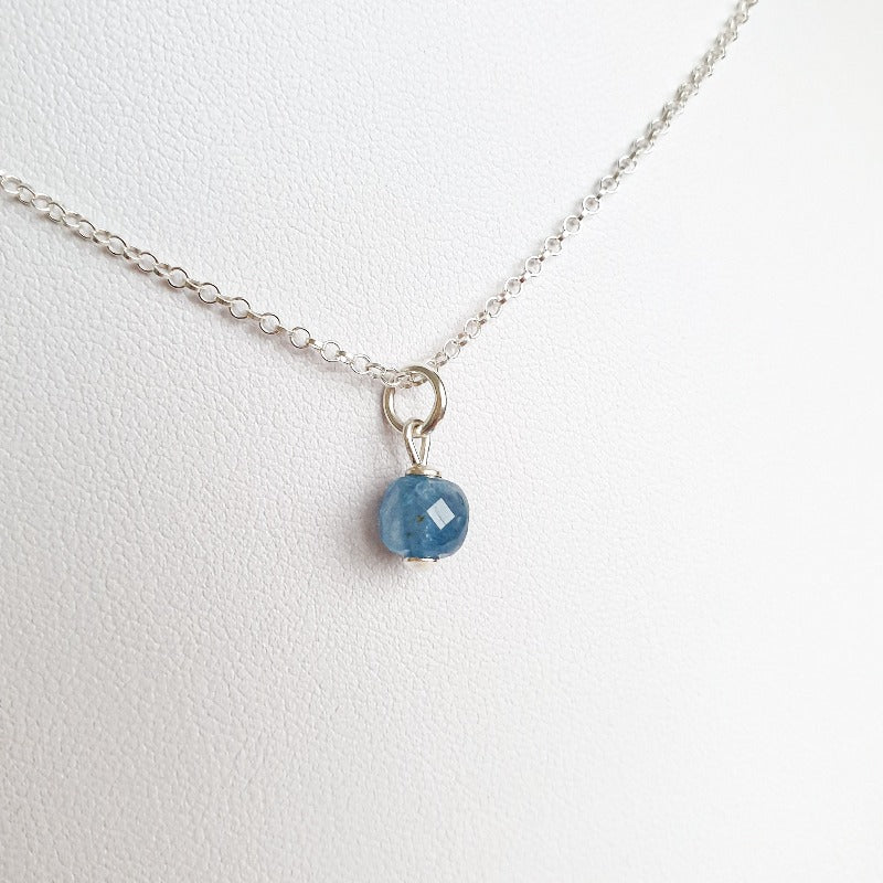 Delicate Kyanite A+ from Brasil Silver Pendant "Elevation"