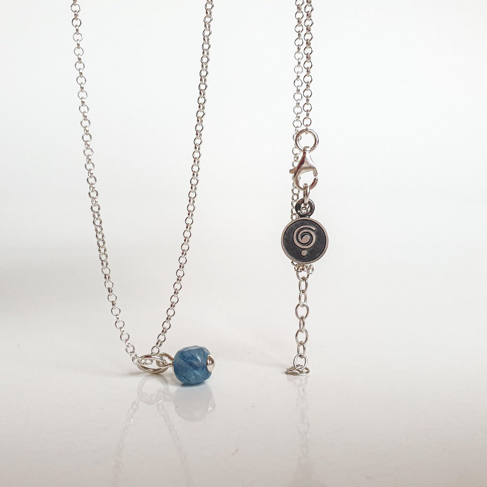 Delicate Kyanite A+ from Brasil Silver Pendant "Elevation"