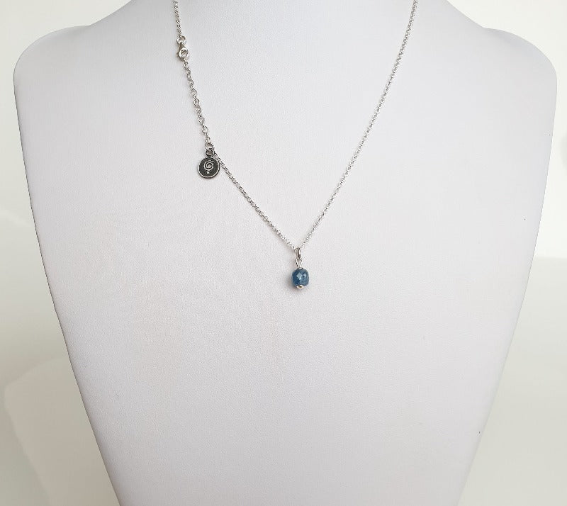 Delicate Kyanite A+ from Brasil Silver Pendant "Elevation"