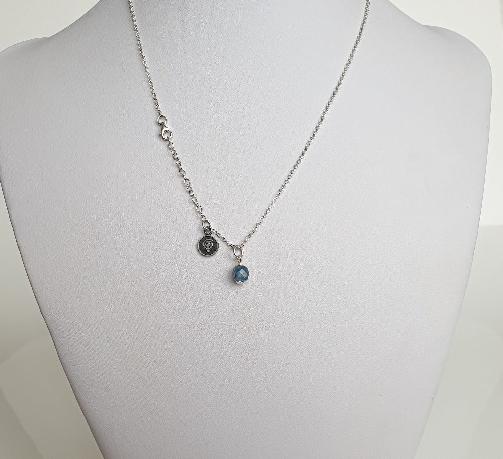 Delicate Kyanite A+ from Brasil Silver Pendant "Elevation"