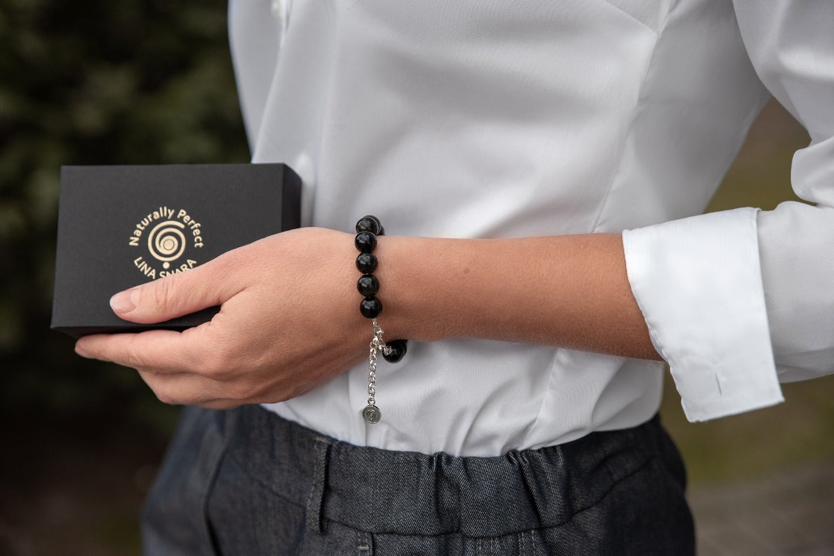 Golden Obsidian Bracelet for Women "Inner Strength"