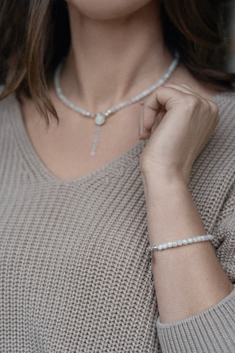 Moonstone A+ Delicate Silver 925 Bracelet for Women "Intuition"